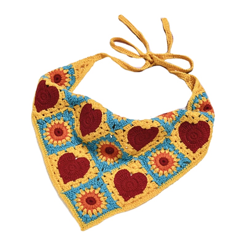 Băng Đô Co Giãn Hình Tam Giác Màu Sắc Phù Hợp Mùa Hè Cho Nữ