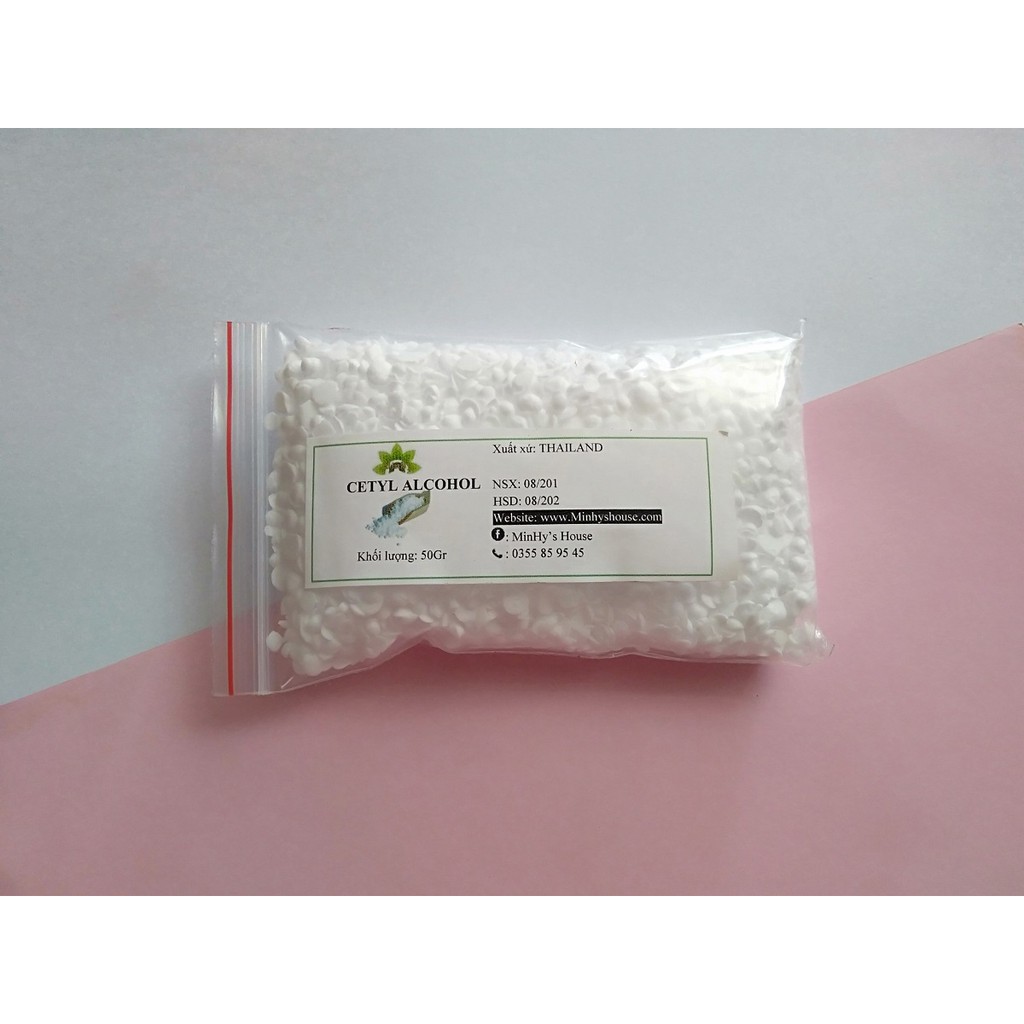 Gói 100g Sáp Cetyl Thực Vật _ Cetyl Alcohol