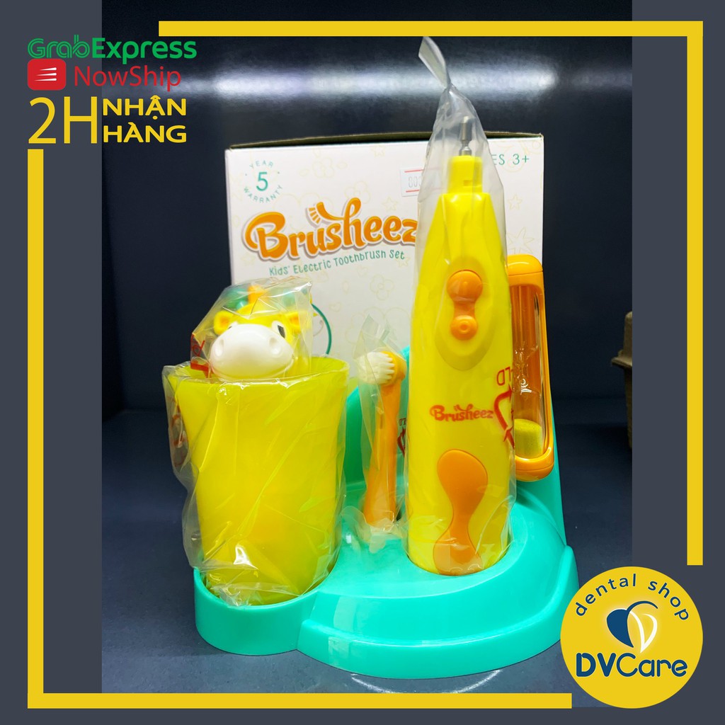 Bàn chải điện trẻ em BRUSHEEZ nhập Mỹ cho bé từ 3 tuổi [dvcareshop]