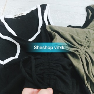Áo balo rút dây dáng croptop