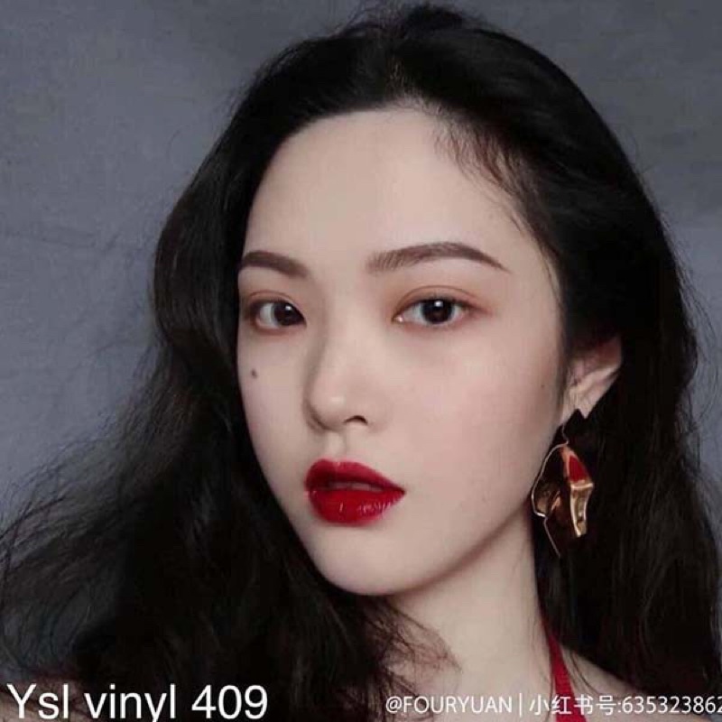 Son YSL Vinyl Lip Cream 409 Burgundy Vibes