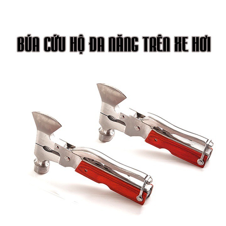 Búa Cứu Hộ Trên Ô TÔ Đa Năng Đầu Rìu