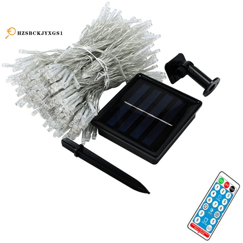 \Solar Curtain String Light Outdoor Waterproof Decorative Light LED String Light Holiday Decoration White