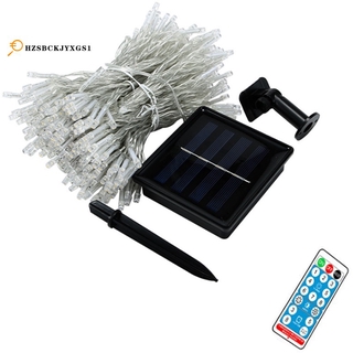 \Solar Curtain String Light Outdoor Waterproof Decorative Light LED String Light Holiday Decoration White