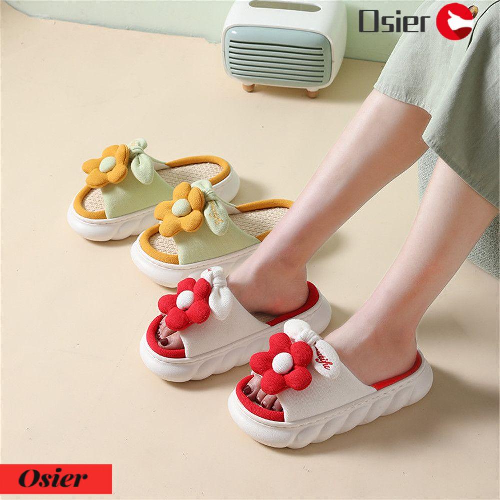 Dép Đi Trong Nhà Đế Dày Mềm Mại Đính Hoa Xinh Xắn Thời Trang Mùa Hè 1