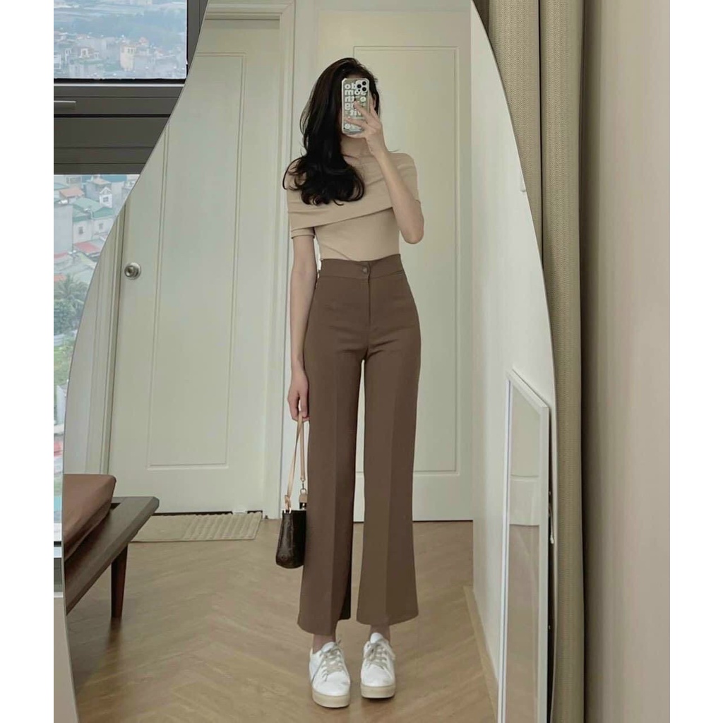 Quần Ống Suông Đứng dáng LOE TÔn dáng nữ m833