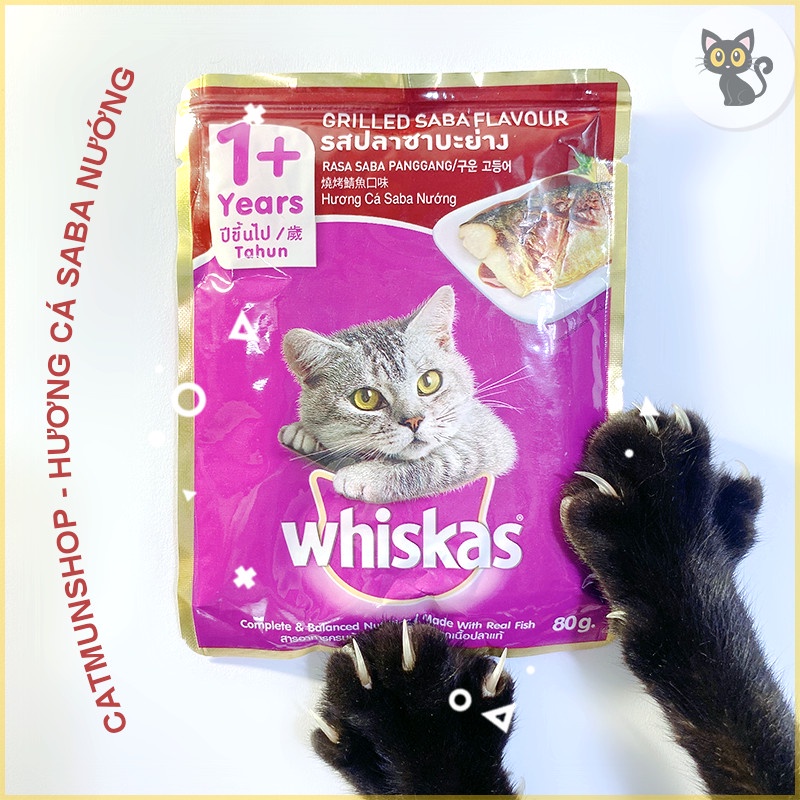 Pate Whiskas cho mèo con và mèo lớn