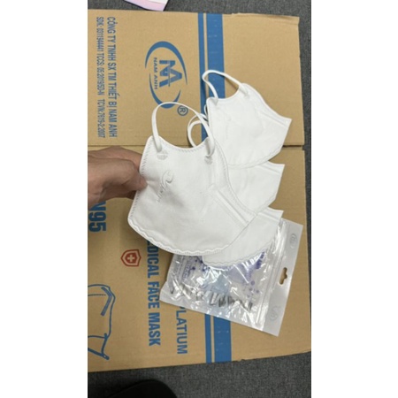 Khẩu trang 6D  Mask Platinum Người Lớn 5 lớp kháng khuẩn, túi 5 cái