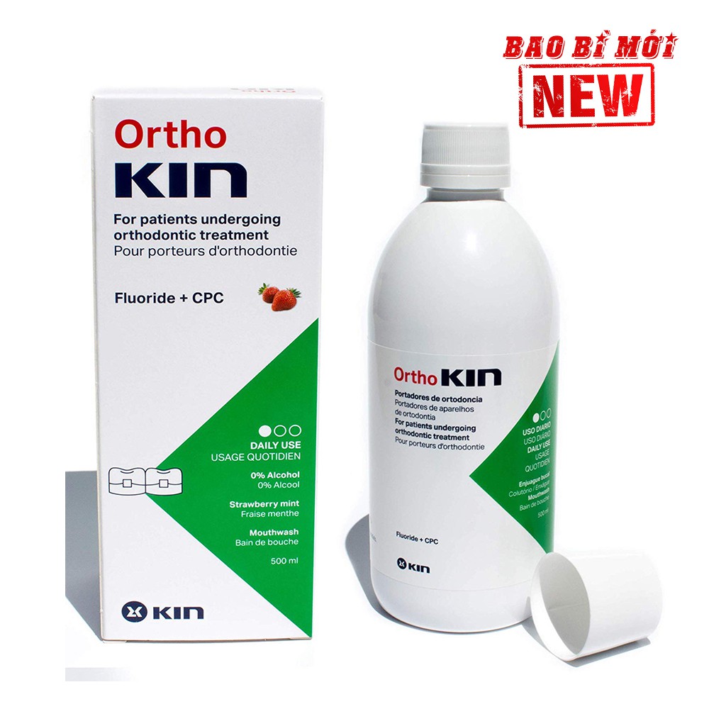 Combo dành cho răng niềng Ortho Kin hương dâu bạc hà