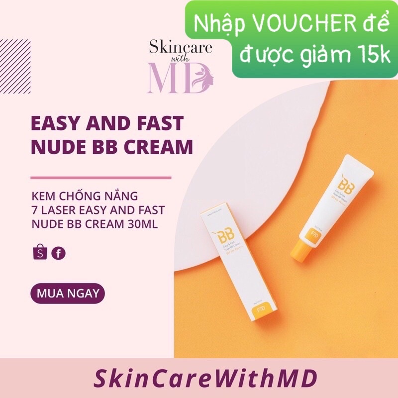 Kem Chống Nắng 7 Layers Easy and Fast Nude BB cream | WebRaoVat - webraovat.net.vn