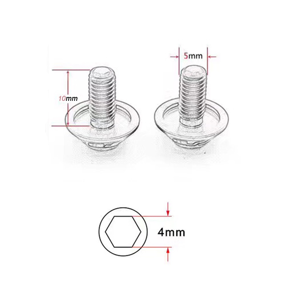 Set 2 ốc vít ZTTO m5x10mm 7075 AL chuyên dụng cho giá đỡ bình nước