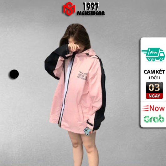 Áo khoác dù unisex form rộng 404 nam nữ ulzzang