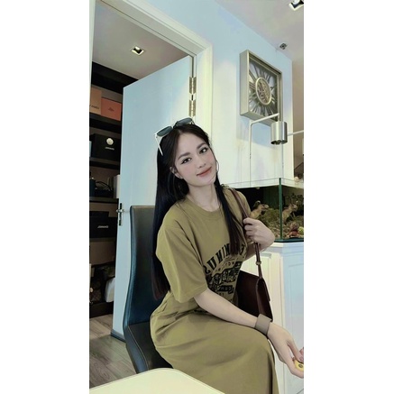 VN805 - VÁY NỮ SUÔNG CỘC XANH RÊU TERMINUS