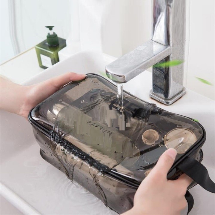 Sét 3 túi đựng mỹ phẩm bằng nhựa PVC trong suốt - TTS