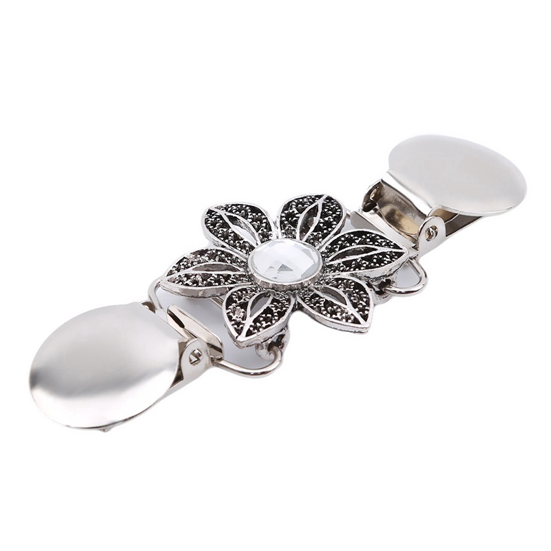 Kẹp cài áo khoác cardigan đính ngọc trai thời trang