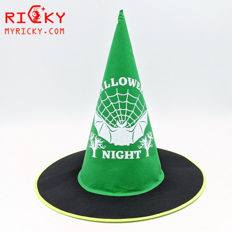 Mũ pháp sư bằng nỉ - Mũ phù thủy hóa trang Halloween - Trang phục phù thủy Halloween
