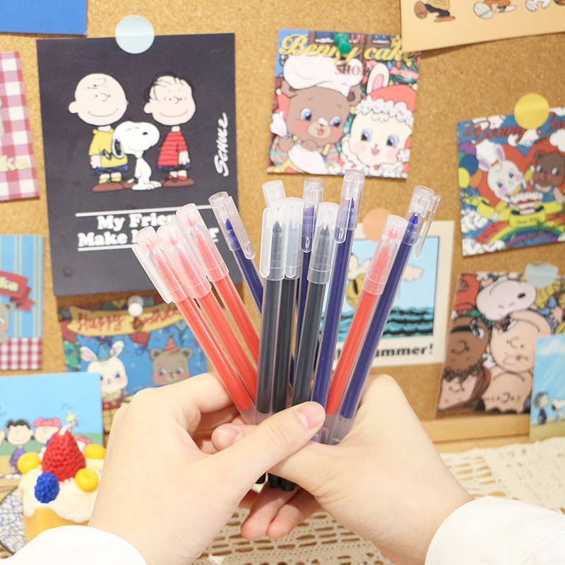 Gel pen 0.5MM Color pen Fluent writing Study exam stationery Simple writing pen Learning accessories