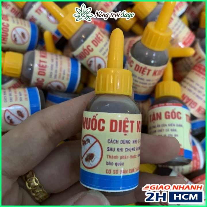 Thuốc Diệt Kiến Gián Sinh Học, Diệt Kiến Nhanh, Tận Gốc (chai 10ml) - Nông Trại Sago