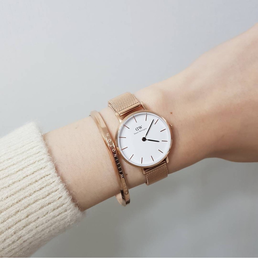 [gift set] Đồng hồ Nữ Daniel Wellington Classic Petite Melrose + Cuff