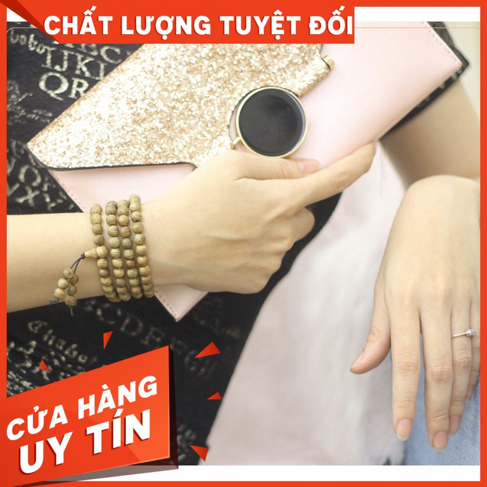 VÒNG TAY Chuỗi Hạt Trầm Hương 108 Hạt , Size 6 MM, Mùi Thơm Tự Nhiên.(hot)