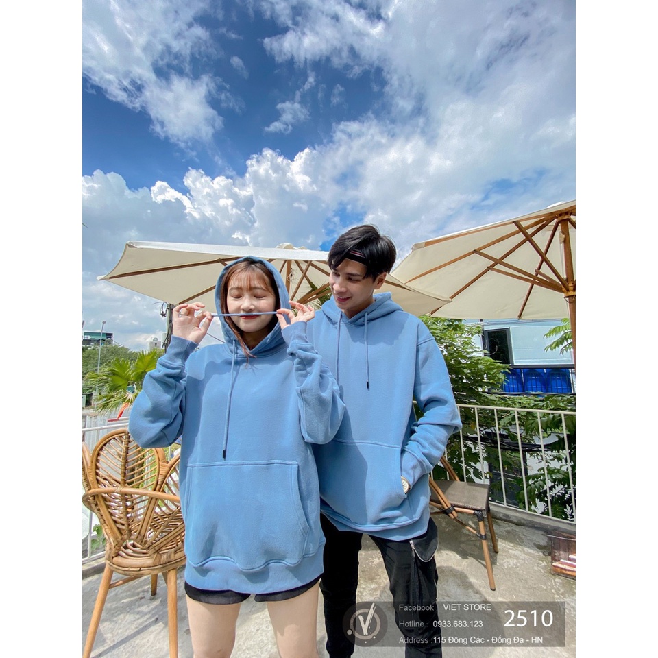 ÁO NỈ HOODIE NAM NỮ TRƠN 2510 VIETSTORE | BigBuy360 - bigbuy360.vn