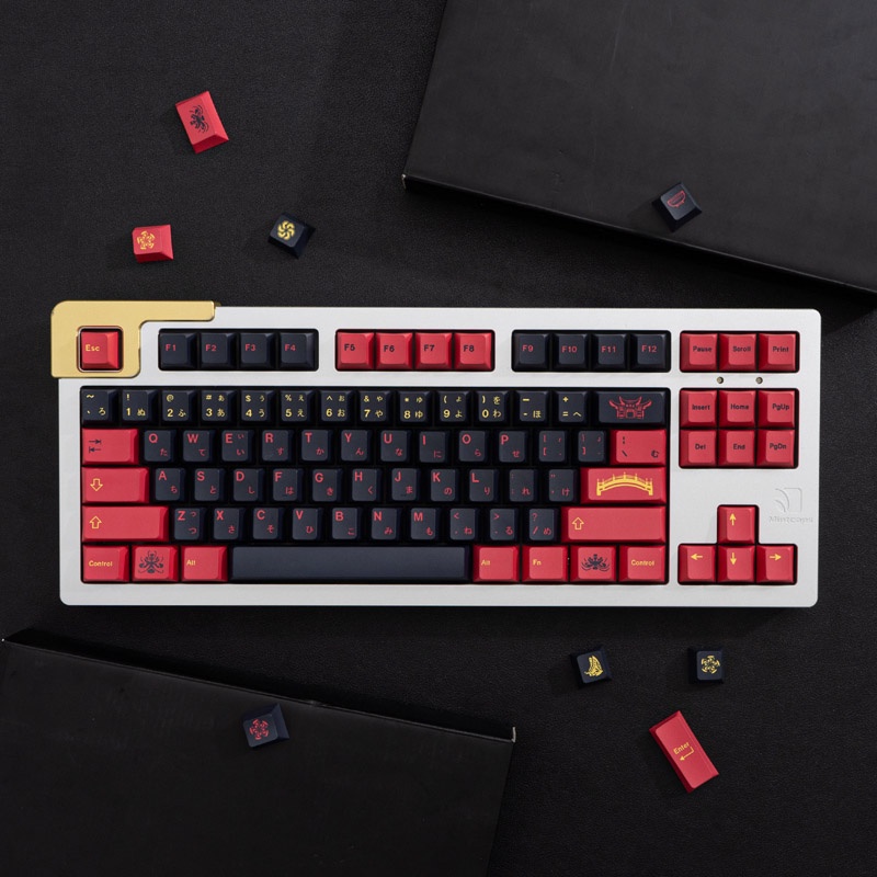 Nắp Đậy Bàn Phím Cơ Gmk Higanbana 130 Pbt In Chữ Tiếng Anh Cá Tính Tùy Chỉnh Cho Bàn Phím Cơ 61 / 64 / 68 / 75