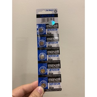 1 vỉ 5 viên, pin 920, pin đồng hồ đeo tay SR920SW 371 Hãng Maxell