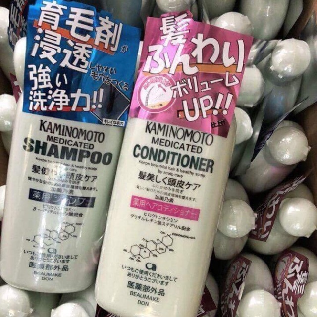 Set dầu gội- xả trị rụng tóc, kích thích mọc tóc Nhật Bản Kaminomoto