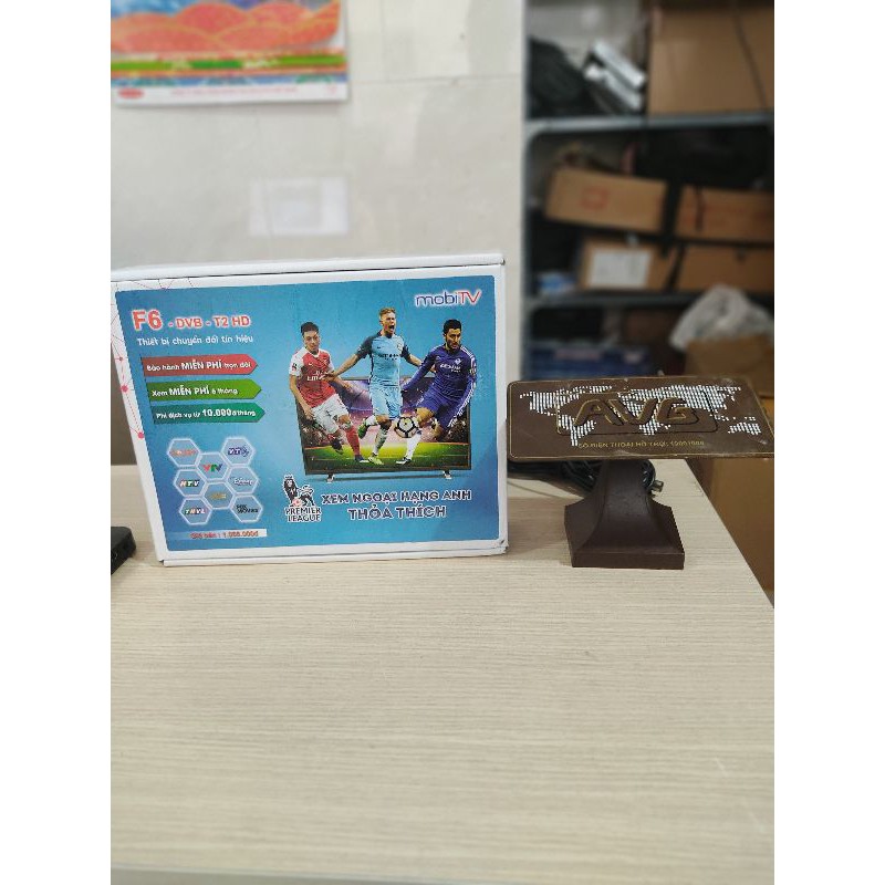 Đầu Thu Dvb t2  Mobi F6  kèm anten+dây 15m xem hơn 100 kênh miễn phí