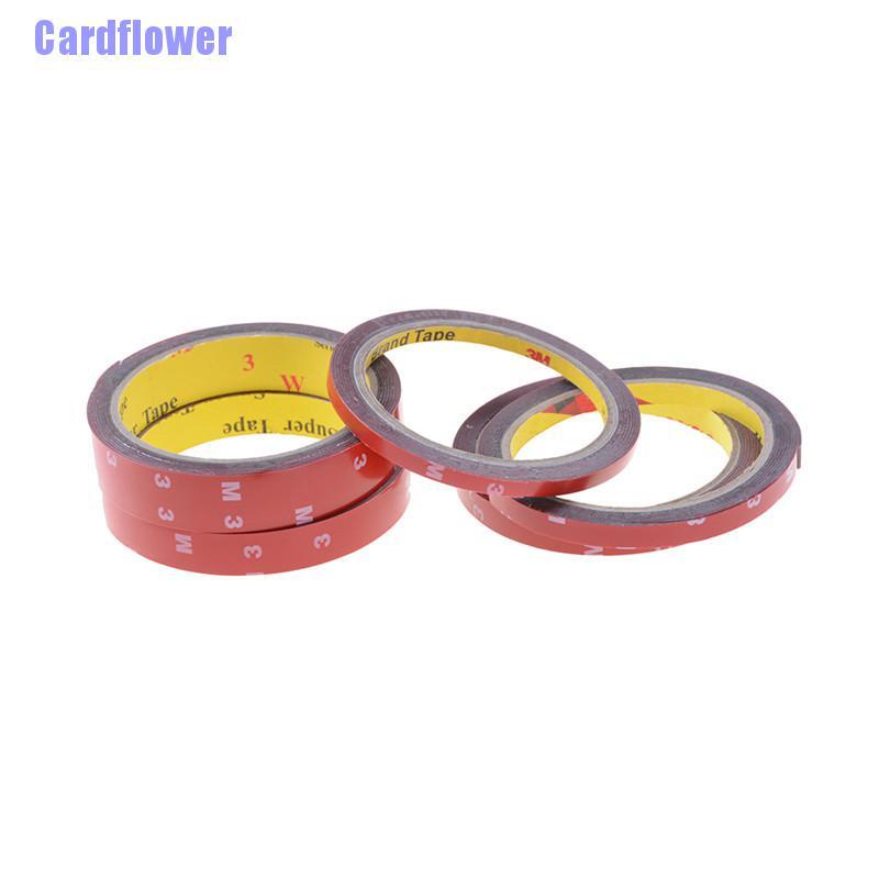 Cuộn băng keo 2 mặt bằng xốp acrylic độ dính cao màu đỏ cho xe hơi