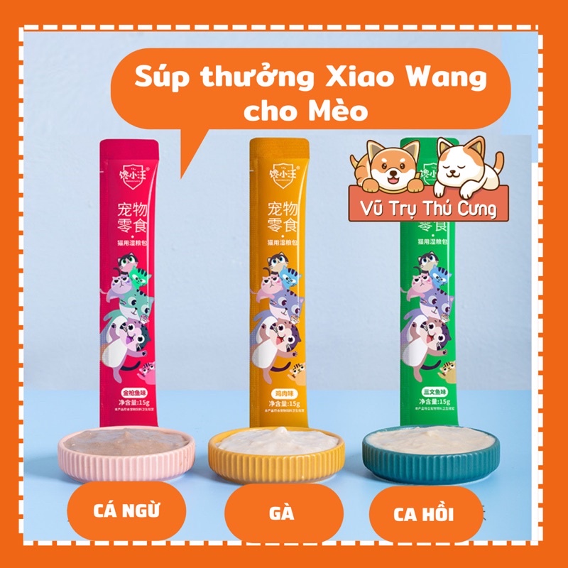 Súp thưởng cho mèo Xiao Wang 15g giá rẻ, Soup thưởng