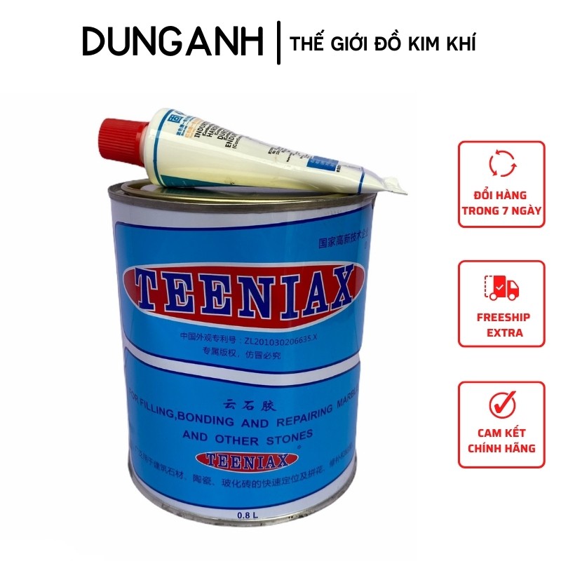 Keo gắn đá, keo gắn gạch Teeniax 0,8L - Kim Khí Dung Anh