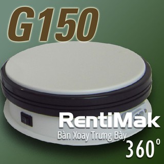 RentiMak G150 Đế trưng bày quay tròn 360 độ, Đế xoay trưng bày, Bàn trưng bày xoay
