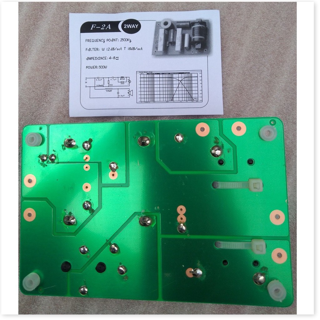 PHÂN TẦN FULL ĐƠN DÙNG CHO LOA CÔNG SUẤT LỚN F2A - GIÁ 2 CÁI MẠCH