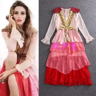 Đầm voan tầng xoè qccc