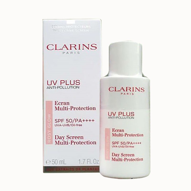 [Shopee Trợ Giá] Kem Chống Nắng Clarins Rosy Glow UV Plus SPF 50 Màu Hồng 50ml