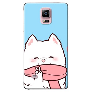 Ốp lưng Samsung Note 4, Note 5, Note 8, Note 9 Mèo choàng khăn