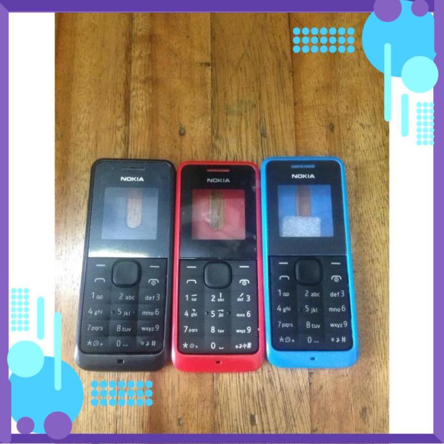 Đẹp rẻ  Bộ vỏ Nokia 105 / 105 2015 / RM-908 có sườn kèm phím