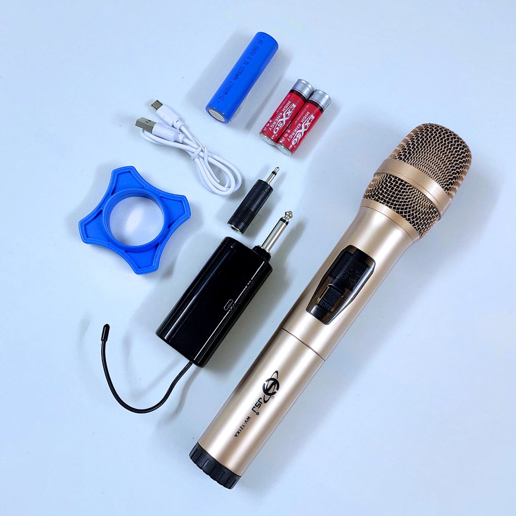 Mẫu Mới Micro karaoke không dây cao cấp JSJ-W121 tích hợp màn hình led chuyên nghiệp, công nghệ giảm tiếng ồn thông minh