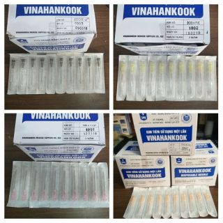 Combo 10 hộp kim 18G, 20G, 22G, 23G, 25G, 26G Vinahankook