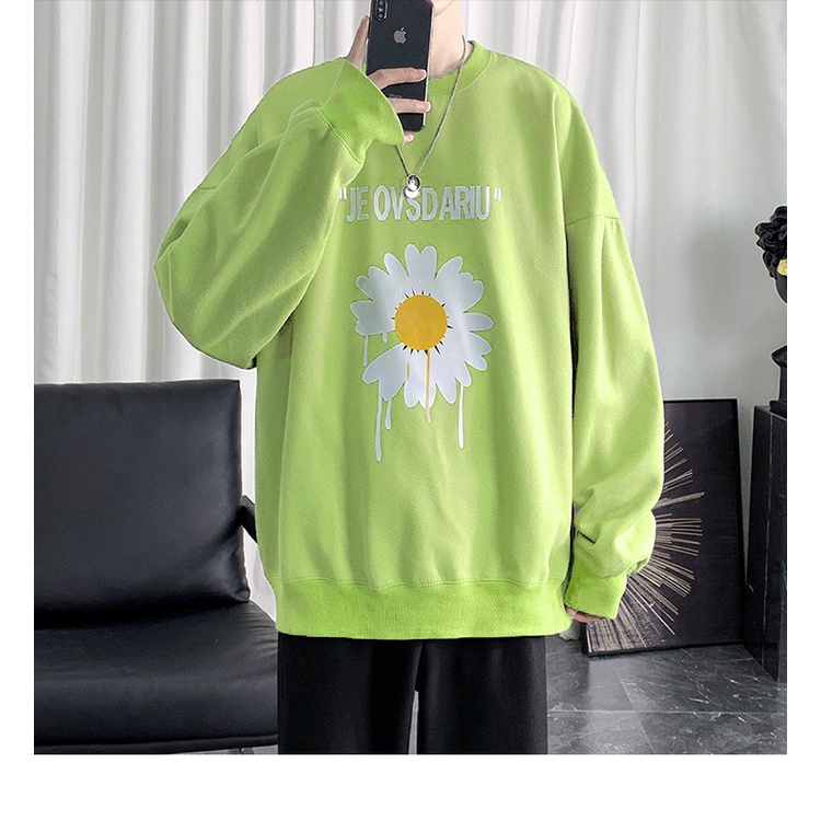 ÁO SWEATER NAM NỮ IN HOA CÚC