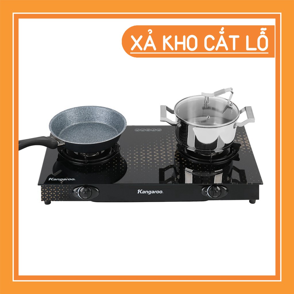 Bếp ga đôi Kangaroo KG8G1C[HÀNG TRƯNG BÀY][FREESHIP❤️]