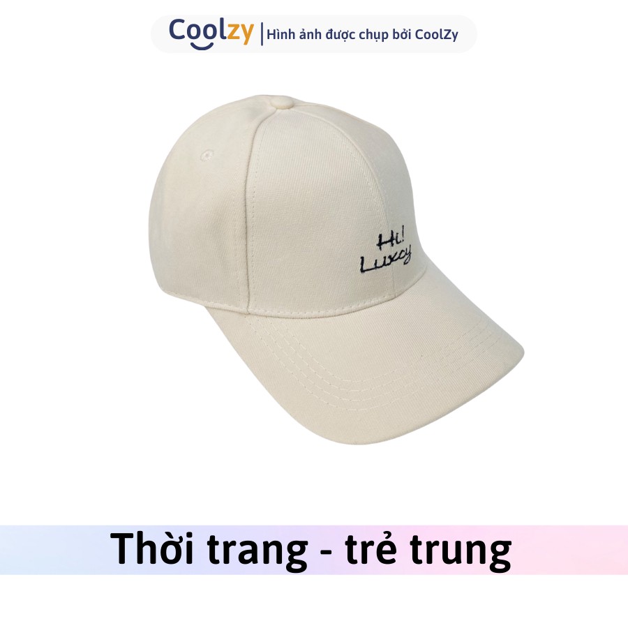 Nón Kết ❤️Mũ lưỡi trai thêu chất kaki Lucky Ulzzang form unisex nam nữ NK23