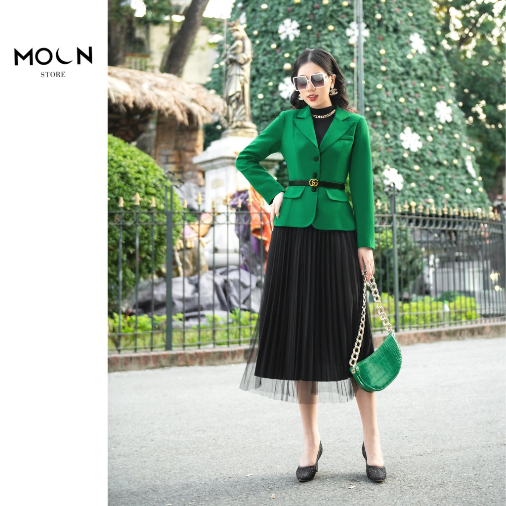 Áo vest nữ công sở cao cấp, Vest thu đông 3 khuy dày dặn thanh lịch MVE608 MOONSTORE | BigBuy360 - bigbuy360.vn