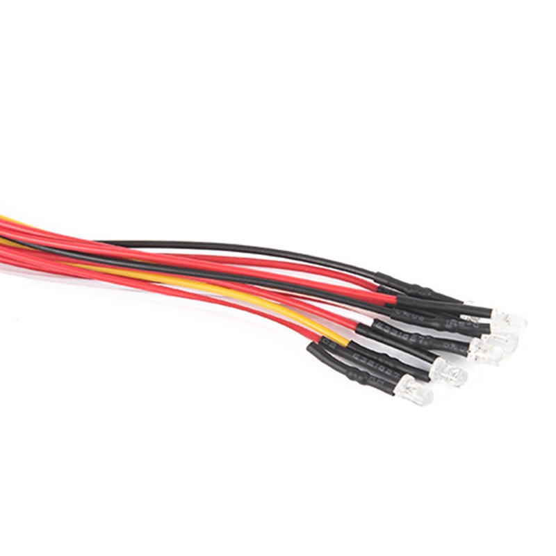 Bộ Đèn LED 3MM Màu Trắng/Vàng/Đỏ/Vàng Cho Xe Điều Khiển WPL D12 RC