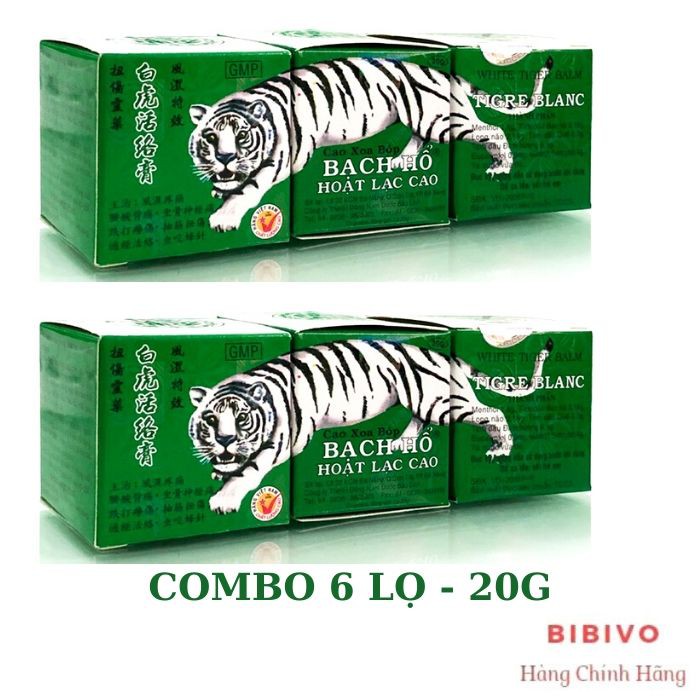 COMBO 6 LỌ - Cao Bạch Hô Hoạt Lạc Cao 20g