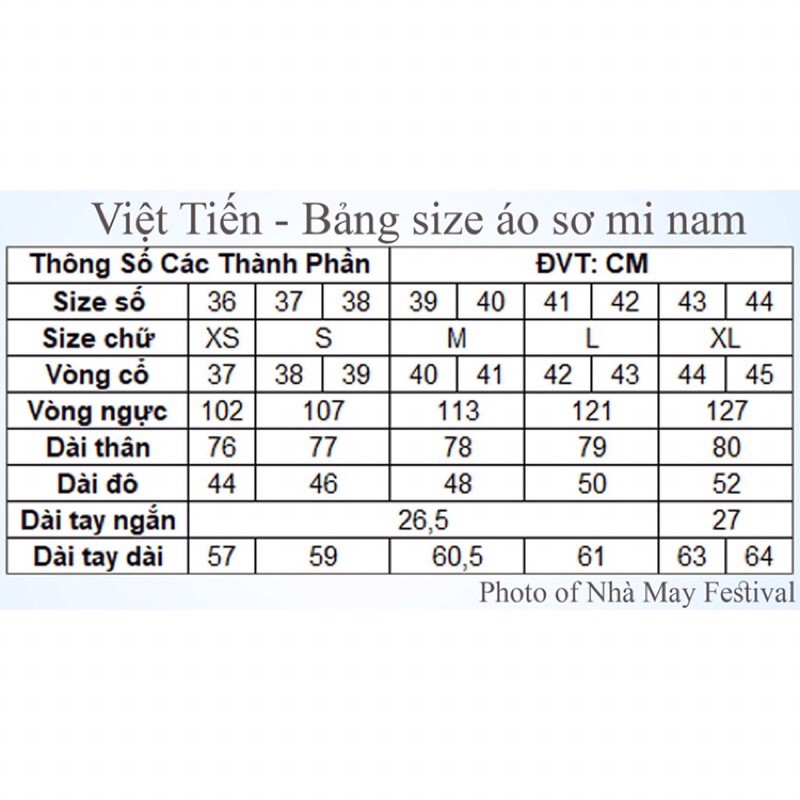 Áo sơ mi Việt tiến sale 55%gia 510k con 230k