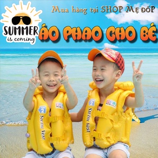 [TẶNG BƠM] Áo Phao Bơm Hơi Cho Trẻ Em, Áo Khoác Phao Cứu Trợ Cho Trẻ Em