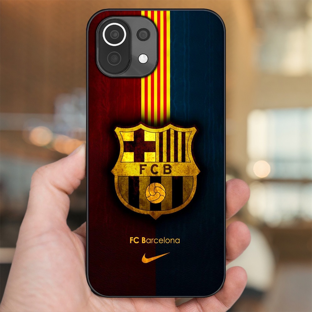 Ốp lưng Xiaomi Mi 11 Lite viền đen in hình Barcelona Barca
