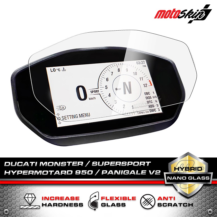 Phim Plexiglass Chống Trầy Xước DUCATI Monster / Hypermotard 797 / 821 / 937 / 1200 Bảo Vệ Bảng Điều